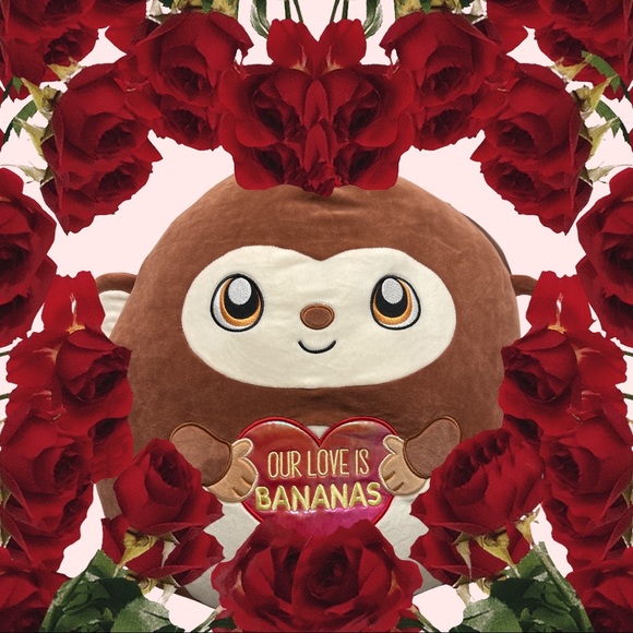 COPY - MARK 16” “OUR LOVE IS BANANAS” MONKEY SQUISHMALLOW HTF RARE VALENTINE - Picture 5 of 7